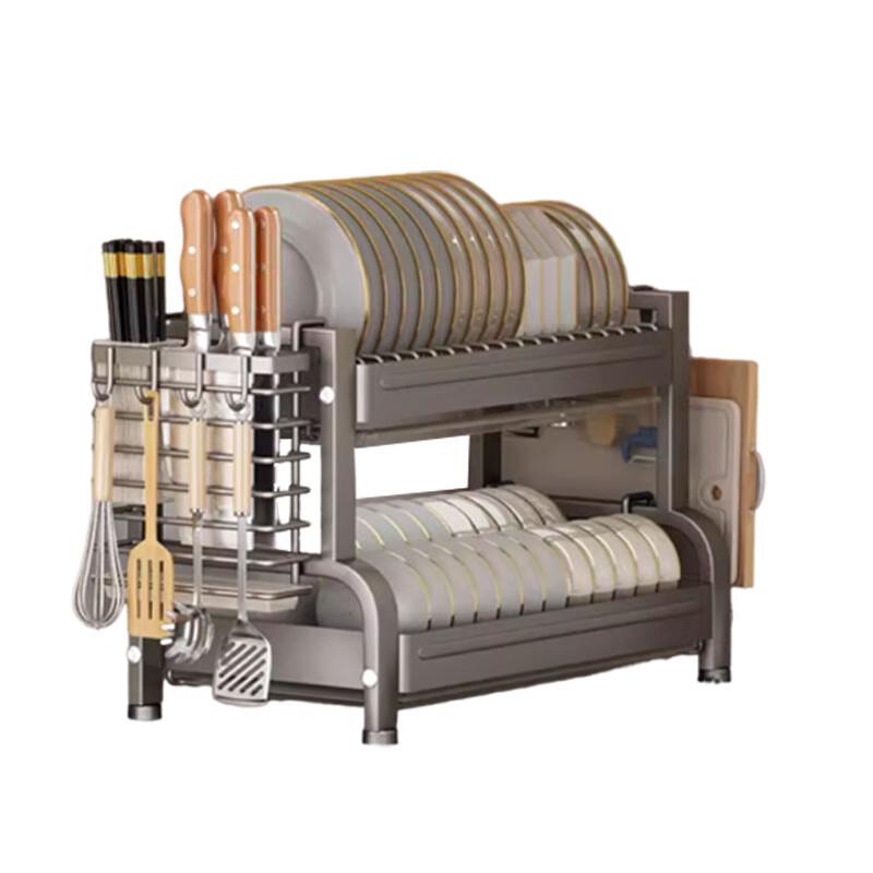 Multi-functional Countertop Aluminum Alloy Dish Drying Rack