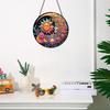 Солнце, Луна, цветок, подвесной знак, круглый, для использования на открытом воздухе, передняя дверь, окно, настенное искусство, акриловая приветственная тарелка, подвесное украшение