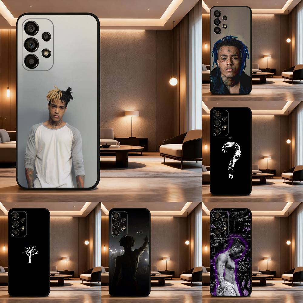 Чехол для телефона рэпера X-XXXTentacion для Samsung Galaxy A73,31,32,72,41,J7,8,9,53,52,71,22,Note Мягкий черный силиконовый чехол