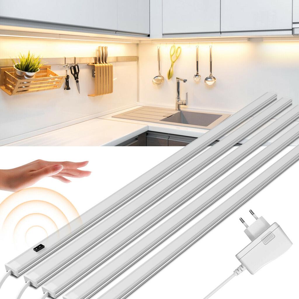 1-5 шт., 40 см, 6 Вт, умная ручная кухонная лампа, серия светодиодных светильников для шкафа, шкафа, спальни, лестницы, ночной датчик движения, освещение с вилкой европейского стандарта