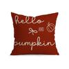 1Pcs Thanksgiving Autumn Harvest Pumpkin Pillowcase Square Bedroom Cushion Covers Zipper Soft Home Comfortable Decor 45X45Cm