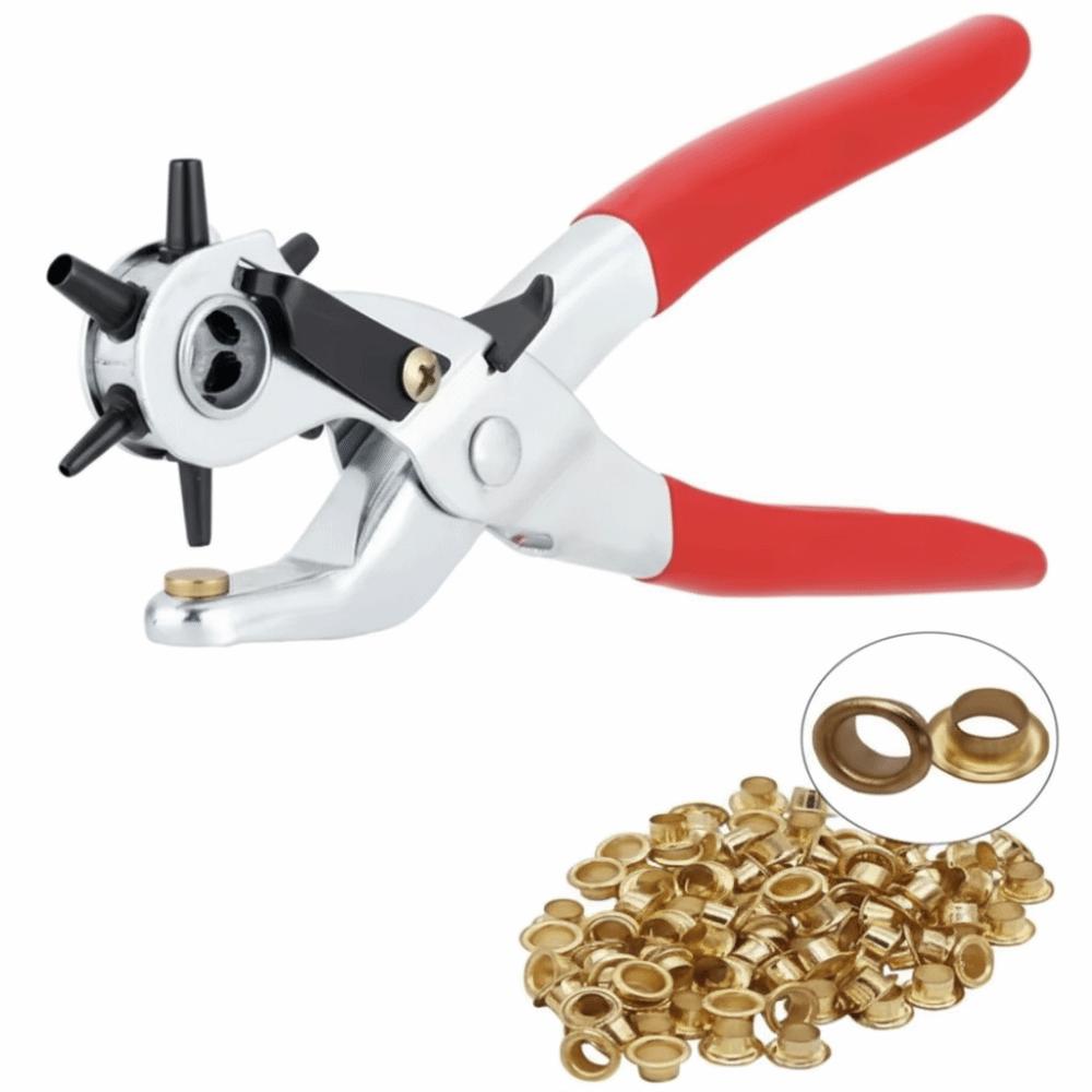 Hole Card Belt Puncher Effortless Punching Pliers Multifunctional Belt Hole Punch Plier  Hand Tool