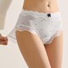 Lace Ice Silk Underwear Panties for Girls Women Pure Cotton Crotch Bowknot Ladies Briefs