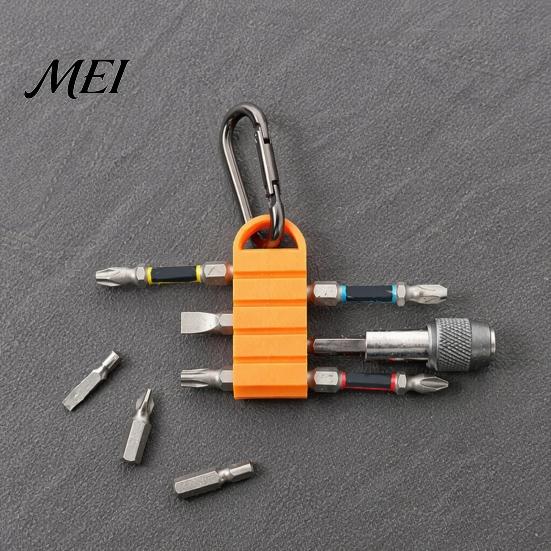 Screwdriver Bits Organizer 3D Printed Drill Bit Holder, with Driver Holder Multi-Slots, Heavy Duty Power Tool Accessories Storage Rack Compact