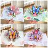 Exquisite 3D Butterfly Pop Up Card Best Wishes Daisy Post Card Ornament Invitations Congratulation Card Thanksgiving