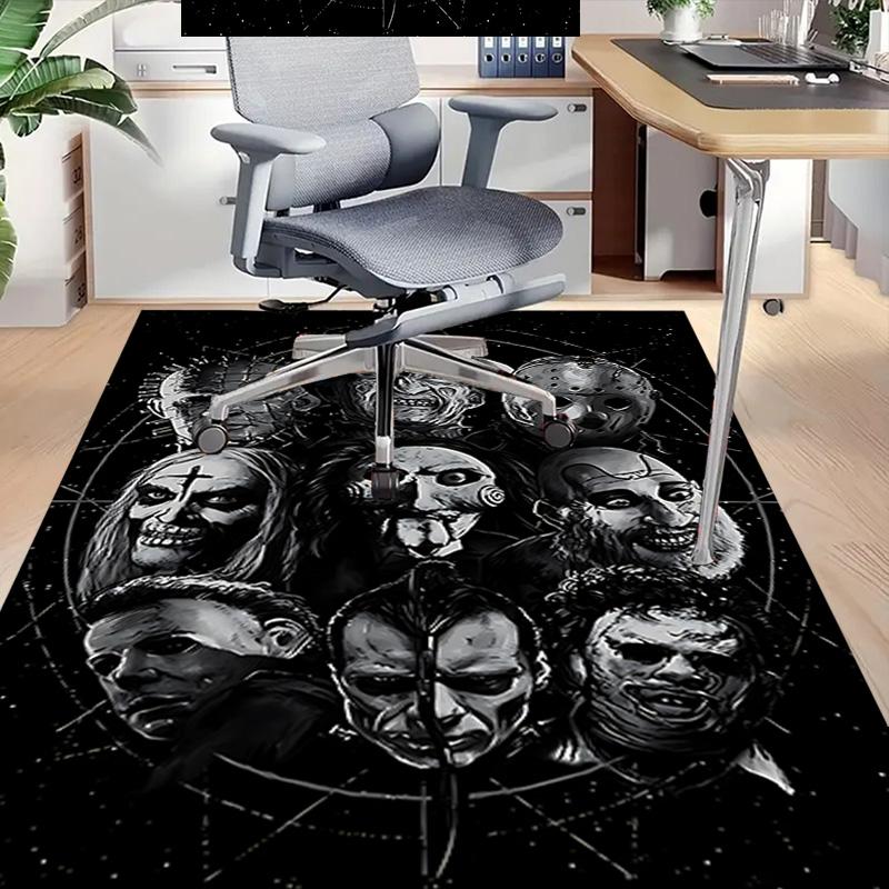 Horror Icons Collage Carpet For Playroom Bedroom Living Room Sofa Home Decorkids Game Area Rug Nonslip Floor Mat