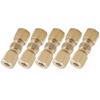 1/5PCS Brass Brake Fittings Brass for Brake Line Without Flaring 4.8mm 3/16 " Car