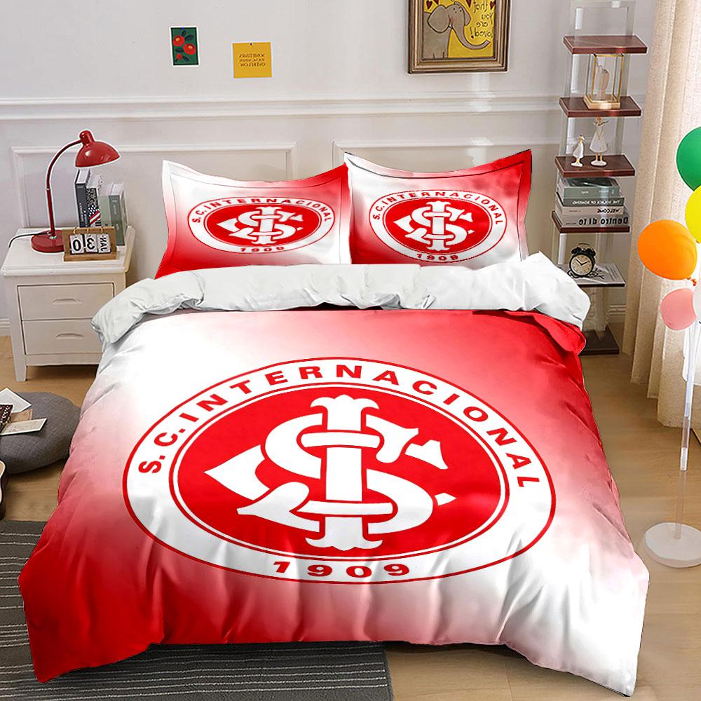SC Internacional Logo Bedding Set Bedding Duvet Cover Set Duvet Cover Pillowcases (1 * Duvet Cover 2 * Pillowcases, without duvet insert)