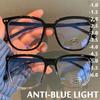 Трендовые прозрачные очки для коррекции близорукости для женщин и мужчин, блокирующие синий свет, квадратные очки, оптические очки