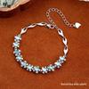 S925 Sterling Silver Blue Jade Bracelet: Stylish, Non-fading, Retro Chinese Design for Women