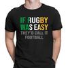 If Rugby Was Easy Funny Ireland Irish Rugby Mens Womens Boys T-Shirts Tee Top-SN