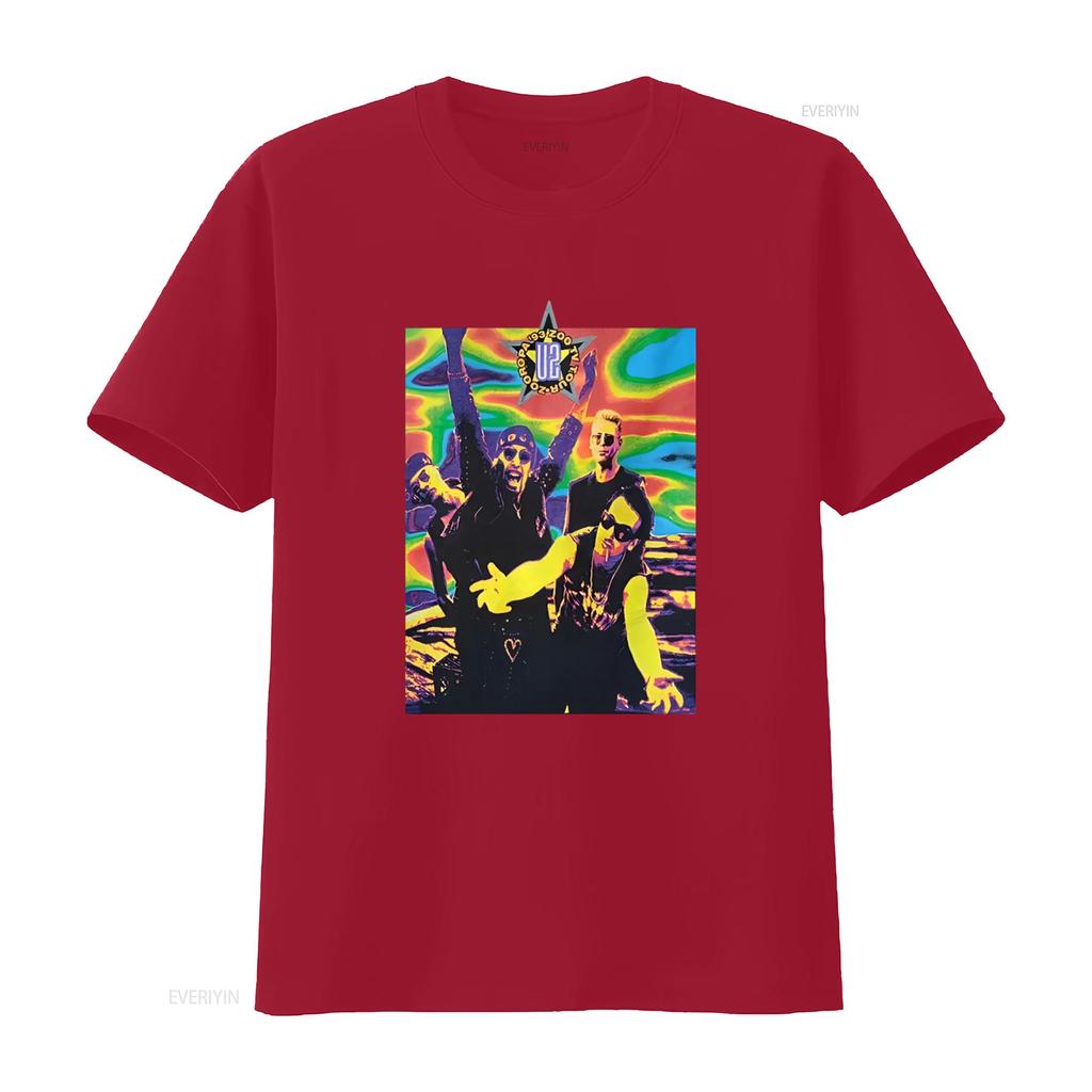 1993 U2 Zoo Tv Tour T Shirt Xl Zooropa Band Concert Fashion Rare Cd Inspired vintage Washed homme Stylish designer clothes