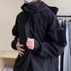 Молодежная Мужская Модная Однотонная Свободная Куртка с Капюшоном - Крутой Осенний Стиль