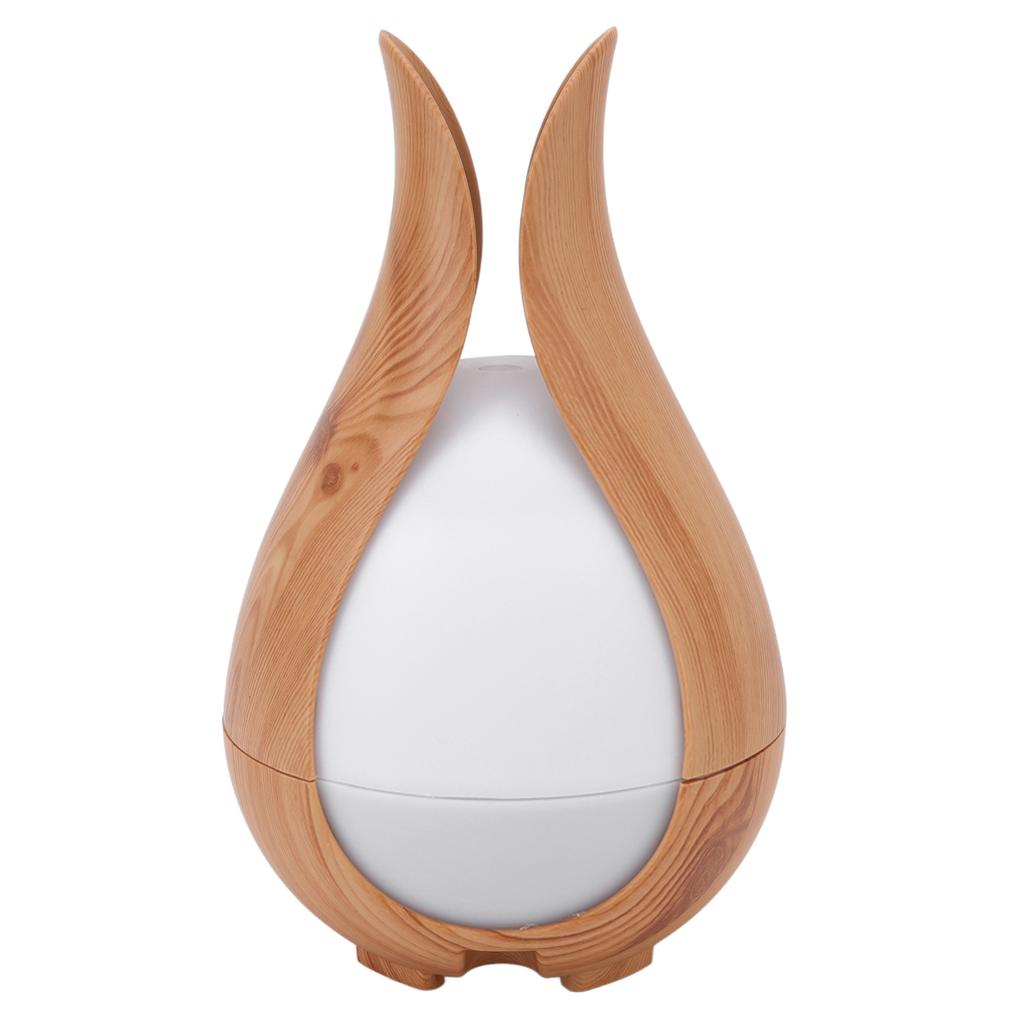 200ml Wood Grain Humidifier 8W 24V Automatically Shut Down Silent Aromatherapy Diffuser with 7 LED