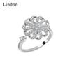 Классическое кольцо Lindon из медного сплава с цирконием, женские ювелирные изделия, свадебный подарок для вечеринки