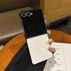 For Samsung Galaxy Z Flip 7 6 5 4 5G Phone Case  Lychee Pattern Leather Shockproof Soft Cover for Samsung ZFlip6 Flip7FE
