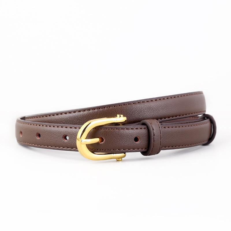Elegant Genuine Leather Waist Belt With Pin Closure Designed For Daily Wear And Fashion
