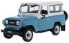 Scale Nissan PATROL 300 1970 Light Overseas Specification Finished Model FIRST43 1/43 H-60 Blue/White F43-164