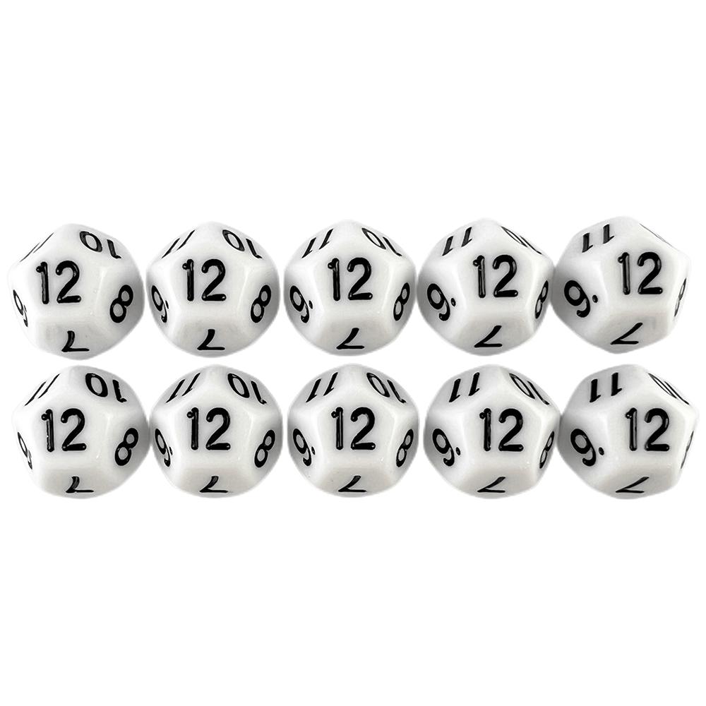 Многогранные кубики 177 мм TRPG DND Коллекция цифровых игровых кубиков 12-гранные 10 штук для настольных игр
