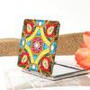 1 комплект алмазной живописи зеркало цветочный узор DIY портативное мини-зеркало для макияжа горный хрусталь