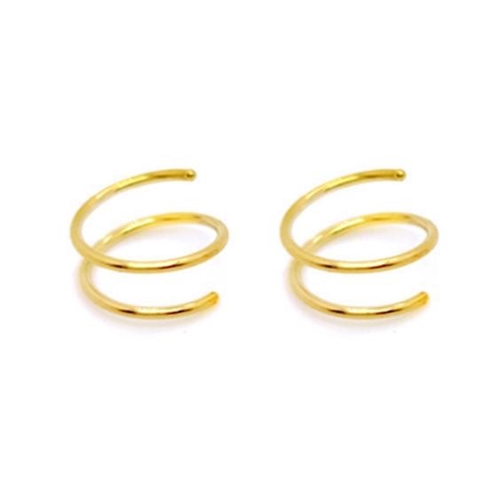 2 шт. Кольцо в нос Привлекательное Устойчивое к коррозии Нержавеющая сталь Стильный пирсинг Кольцо в нос Декор Женские украшения для женщин