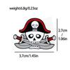 Персонализированный креативный металлический значок из аниме ONE PIECE, аксессуары, сплав с черепом, брошь-булавка с каплей масла, украшение