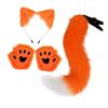 Animal Ears and Tail Set Cosplay Props Paw Gloves for Festival Stage Performance
