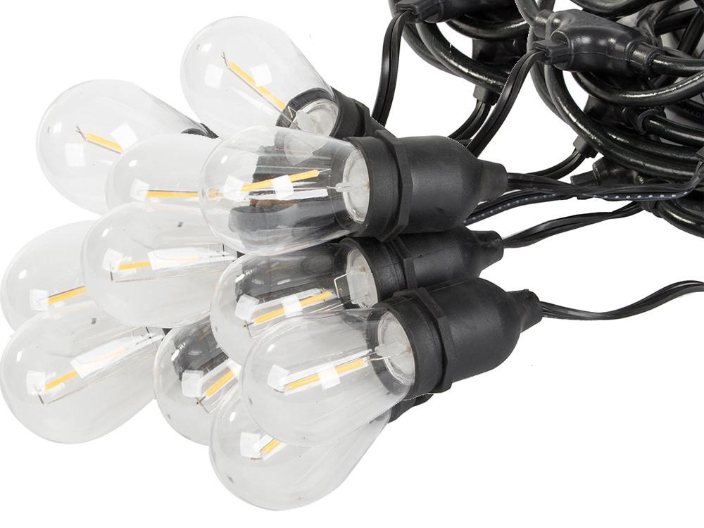 Garden garland light chain 10 led e27 10m