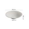 Lunar Textured Ceramic Small Footed Bowl Salad Bowl Spaghetti Bowl Dessert Bowls Deep Bowls Restaurant Creative Tableware