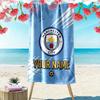 Custom Man City  Print Beach Towel, Large Soft Quick Dry Towel for Beach Camping Swimming