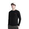 Men's FILA Fitness T-Shirts Men's Pitch Black Crew Neck Moderate