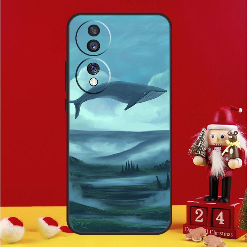 Волшебный чехол 'Летающий кит' для Honor Magic 5 6 7 8 Pro Honor 200 400 50 70 90 Lite X8b X8c X9a X9b X9c Win RT Чехол