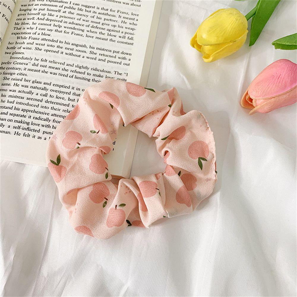 Girls Headwear Strawberry Hair Accessories Fruit Scrunchies Ponytail Holder Hairs Ties Hair Rope