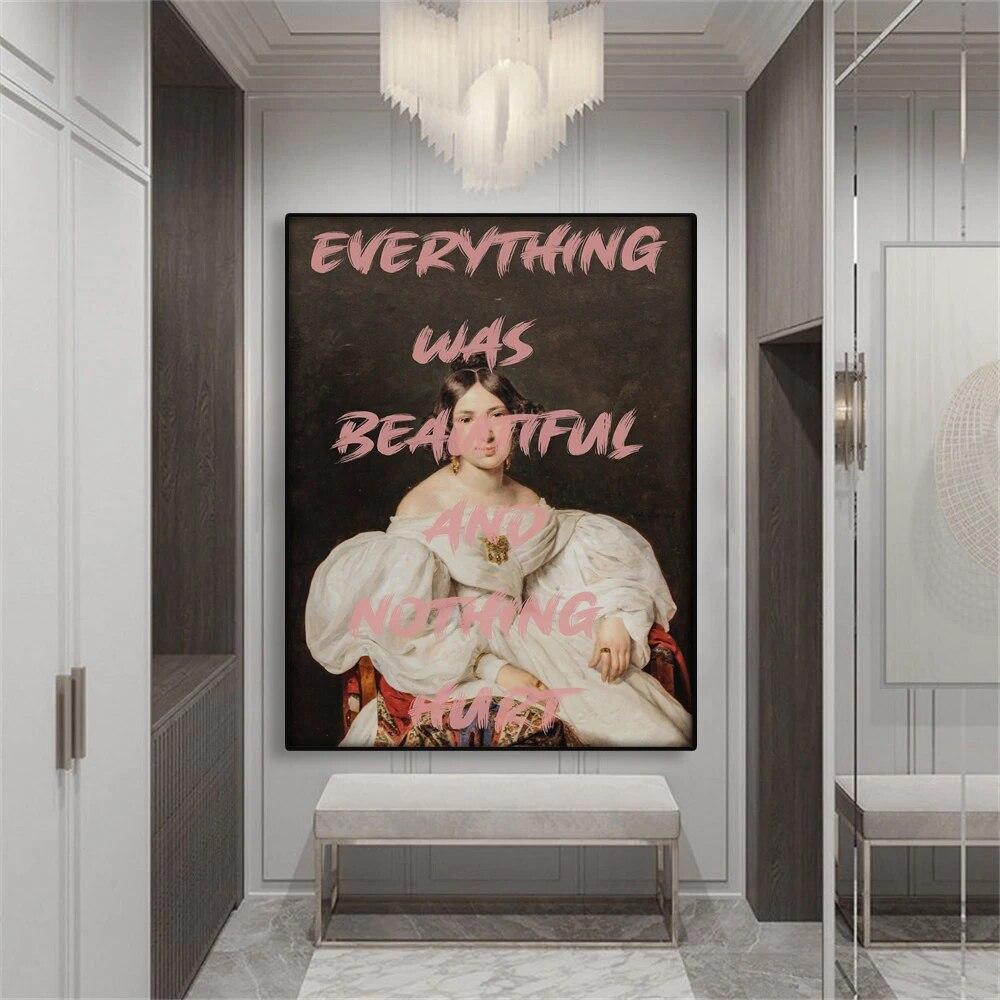 Классический женский портретный постер, альтер-арт, эклектичная настенная живопись на холсте, винтажная картина с принтом в стиле барокко, декор для спальни