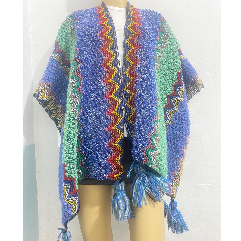 Ethnic Shawl Cape for Travel - Women's Tibetan, Xinjiang, Qinghai, Yunnan Cloak Scarf