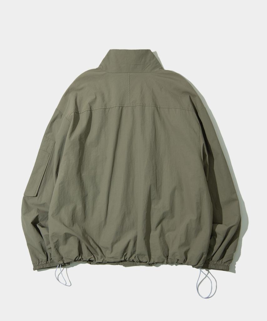 Черная oversized бомбер-куртка Ma-1 из нейлона в стиле varsity с молнией [Хаки]