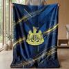 Newcastle United Football Print Flannel Blanket, Soft Warm Lightweight Throw Blanket for Sofa Bed Camping