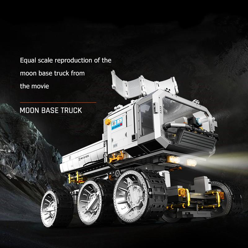 SEMBO 1339pcs Classic Movie Moon Base Truck Building Blocks Vehicle Assembly Model Bricks Toys for Kids Adult Boys Holiday Gifts