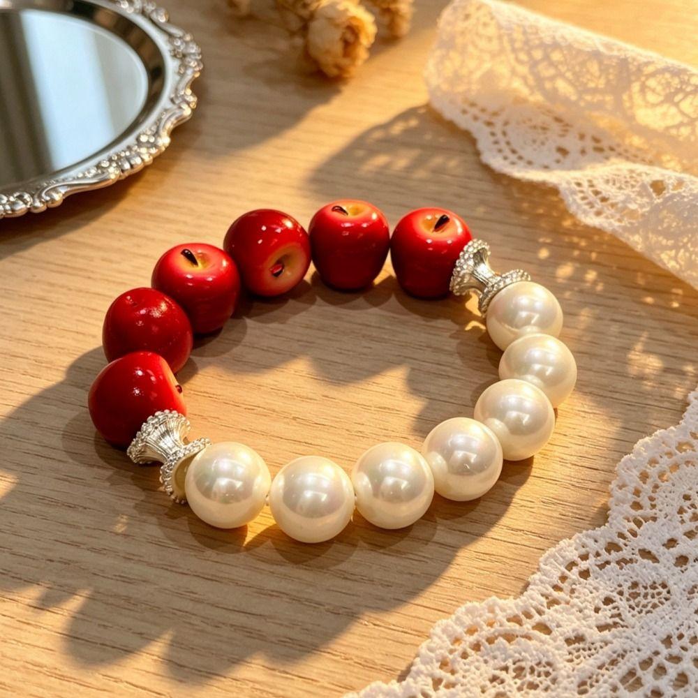 Beaded Beads Bracelet Resin Summer Bohemian Jewelry Kawaii Simulation Fruit Bracelet Beach Jewelry