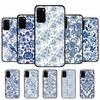 Классический ретро сине-белый фарфоровый чехол для телефона Samsung S 9 10 20 21 22 23 30 23 24 Plus Lite Ultra FE S10lite Funda