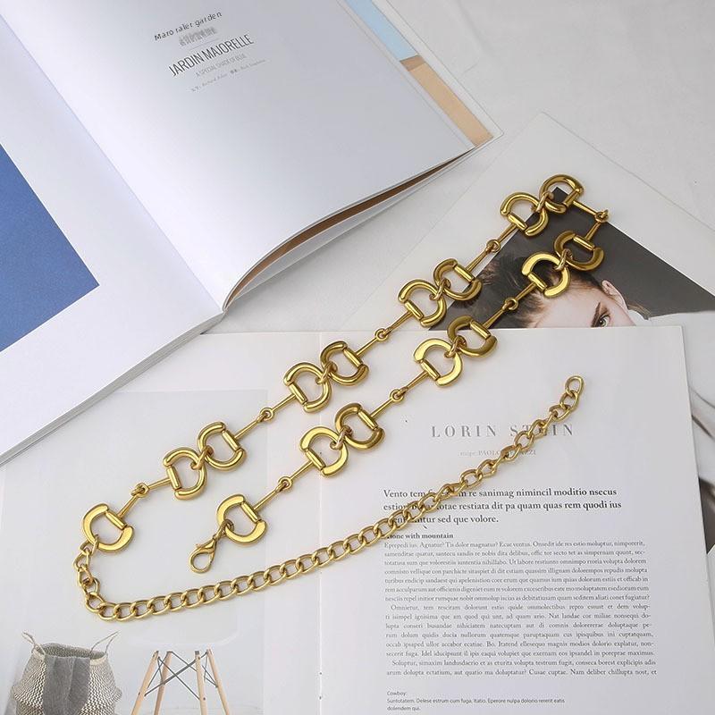 Metal Waist Chain For Women Alloy Buckle Decorative Belt Accessory For Summer And Winter Attire