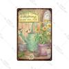 Welcome Home Vintage Metal Tin Sign Garden Wall Decor Metal Poster Sweet Home Tin Sign Family Farm Beach Hut Metal Plates Pla