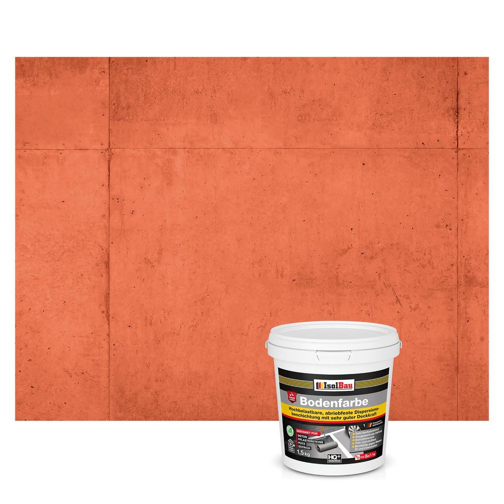 IsolBau Road Paint for Concrete Bodenfarbe 1.5 Brick Red