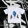 Retro Aesthetic Goth Vintage Street Tees Grunge Punk Printing Tops Y2k Casual Loose Clothes Aesthetic Letter Print Tees Unisex