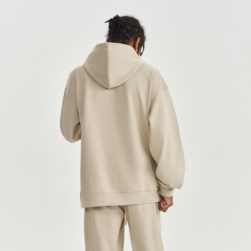 Heavyweight 450G Fleece Hoodie Mens Loose Fit Streetwear Sweatshirt