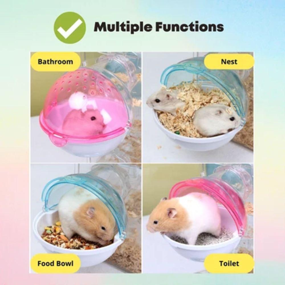 Акриловая ванна для хомяка Внешняя сауна для хомяка Милая песочница для хомяка Уход за хомяком