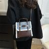 Осенне-зимний контрастный цвет ретро рюкзак сумка женская 2024 новый простой иностранный стиль одно плечо сумка повседневная сумка-мессенджер