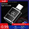Адаптер-конвертер-разъем Type C OTG Male на USB Female для Mercedes Benz AMG W203 W206 W220 W205 W211 W212 W201 W210