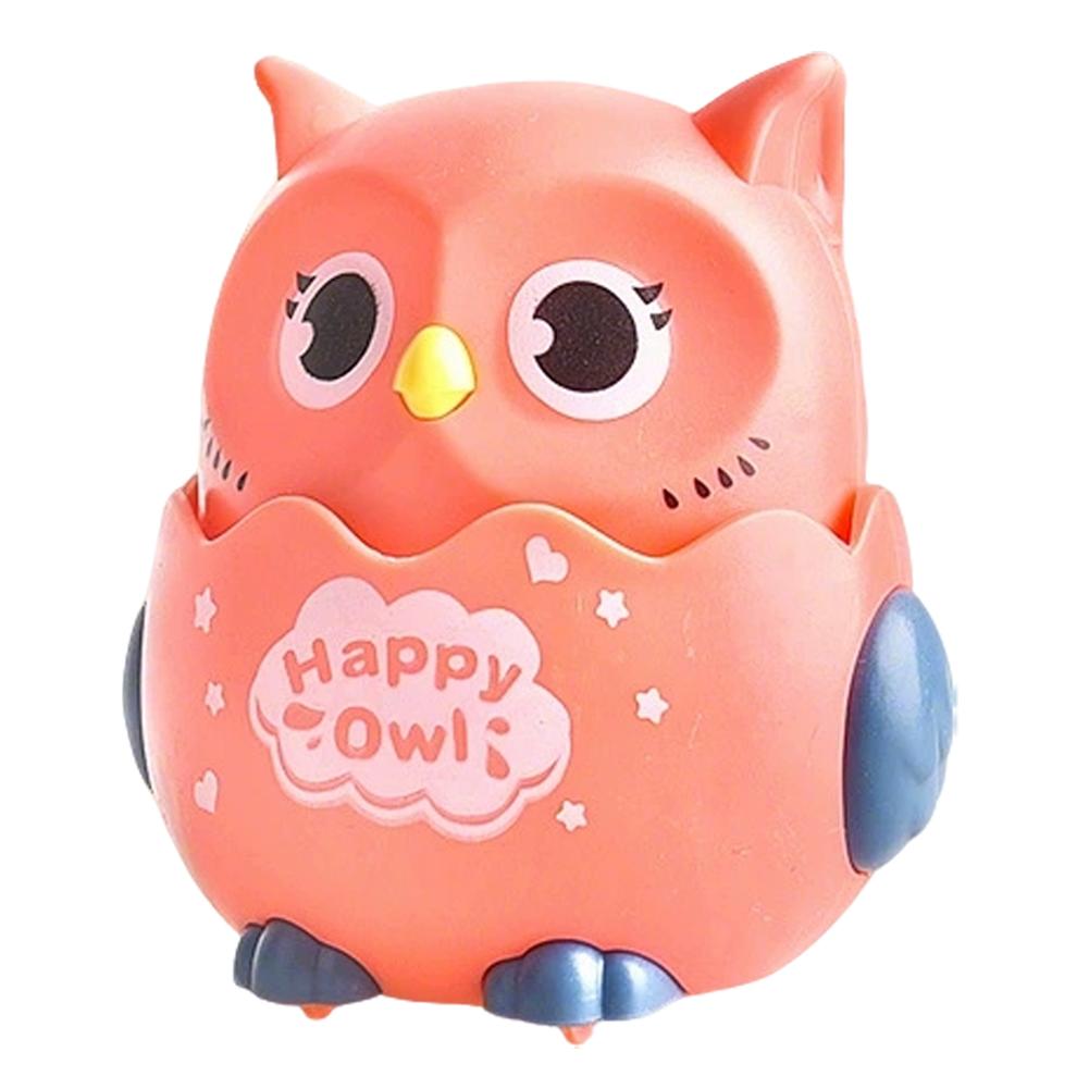 Cute Press-Type Owl Sliding Toy No Battery Required Inertial Power Car Educational Decompression Toy For Children Montessori Toy