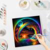 Frame Painting By Numbers For Adults Kits Colorful Wave Landscape Picture By Numbers Diy Crafts For Home Decors 40x40